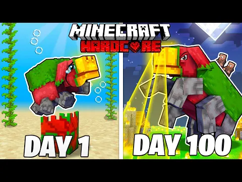 Download MP3 I Survived 100 Days as a SNIFFER in HARDCORE Minecraft