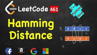 Hamming Distance LeetCode 461 C Java Python