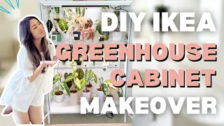 NEW UPDATE on my DIY IKEA Greenhouse Cabinet Grow Lights IKEA Hack Home Decor