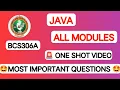 VTU OOP with Java All Modules Important Questions BCS306A 3rd Sem One Shot Revision