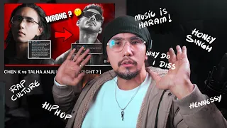 CHEN-K vs Talha Anjum RAPBOT response (Honey Singh, Badshah, Desi Hip Hop, Islam and Christianity)
