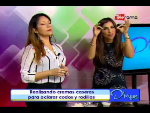 Realizando cremas caseras para aclarar codos y rodillas