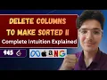 Delete Columns to Make Sorted II LeetCode 955 Better Optimal Approach