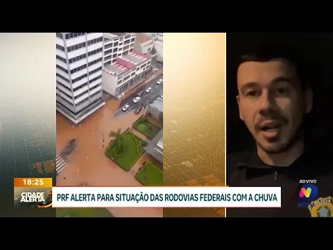 PRF alerta para situação das rodovias federais em meio à chuva