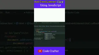 Add EventListener using JavaScript