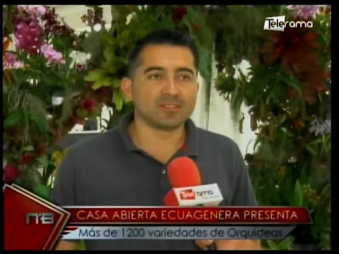 Casa abierta Ecuagenera presenta más de 1200 variedades de orquídeas