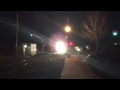 Jamaica train passes Easthampton crossing