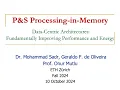 PIM Course Lecture 1 Data-Centric Architectures Improving Performance Energy Fall 2024