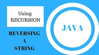 Reversing a STRING using RECURSION