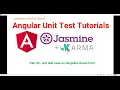 Part 42 - Angular Unit test case on template driven form Angular unit test case Tutorials
