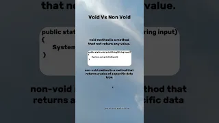 Void Vs Non Void