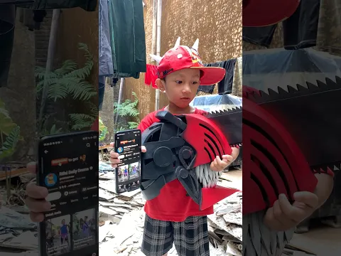 Aku Menemukan Helm Chainsawman Yang Dijaga Oleh Boboiboy Api Di Rumah Terbengkalai