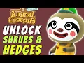 How to Plant Shrubs in Animal Crossing UNLOCK HEDGES Animal Crossing Update 1 2 has a TON