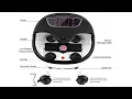 Best foot massager ACEVIVI Foot Spa Bath Massager with Massage Rollers and Balls Motorized