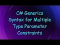 C Generics Syntax for Multiple Type Parameter Constraints