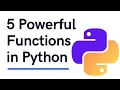 5 Most Powerful Functions in Python Useful and makes lengthy programs Easy to code