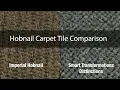 24x24 Peel and Stick Carpet Tile Comparison - Imperial Hobnail and Smart Transformations