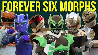 Power Rangers Green, White, Gold, Silver, Purple and Orange Group Morphs
