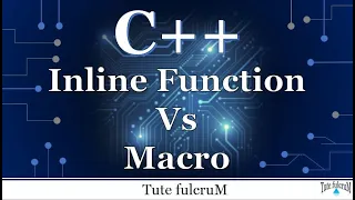 Topic 10 Part 3 -inline function inline function Vs macro cpp programming
