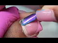 Acrylic refill on Toes watch me work
