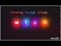 Glowing Gradient Icon Hover Effects Pure CSS Animation Flawless Coder