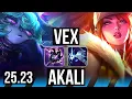 VEX vs AKALI MID 7 KR Master 25 23