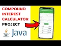 write a program to calculate the compound interest in java Compound Interest Calculation Using Java