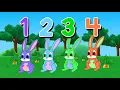 Learn Bunny Song for Children by Patty Shukla | Five Little Bunnies | Learn Counting