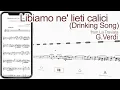 Download Lagu Libiamo ne' lieti calici (Drinking Song) from La Traviata | G.Verdi【 Violin Sheet Music 】