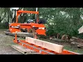 Wood-Mizer LT15 Wide Sawmill Assembly - Cutting Our First Log