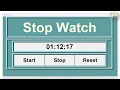 How to Create a Stop Watch using functions with tkinter in Python