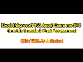 Excel Microsoft 365 Apps Exam mo-210 Mos Gmetrix Domain 2 Post Assessment Help In Domain 2 3