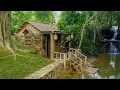 Lagu Building a Cozy Stone Bushcraft House for Solo Survival in the Woods