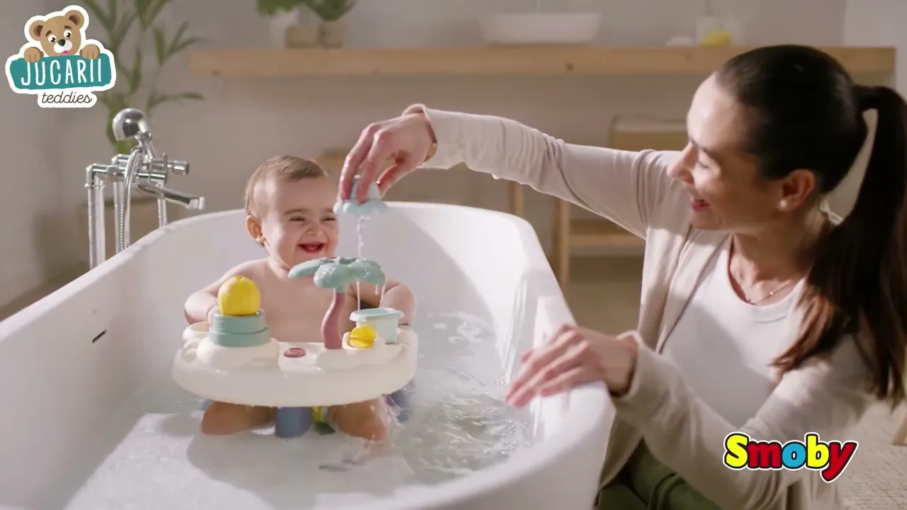 Jucării de apă - Scaun pentru cadă cu floare magică Little Baby Bath Time Smoby - 4