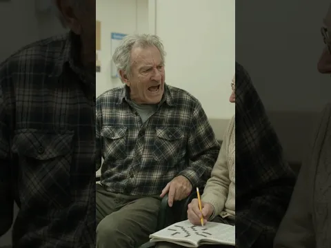Two elderly men waiting