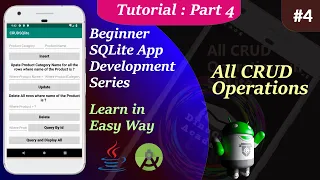 SQLite Course for Beginners in Android All CRUD Operations in Android Part 4