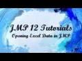 JMP 12 Tutorials - Opening Excel Data in JMP