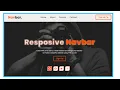 Responsive Navbar using HTML and CSS Free source code