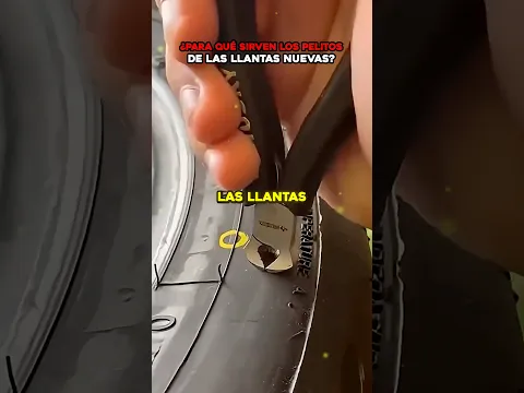 ¿Para qué sirven los pelitos que tienen las llantas nuevas? 🛞😂💡 #autos #llantas #curiosidades