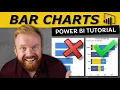 How to make Bar Charts Microsoft Power BI Tutorial for Beginners