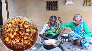 Download Pork recipe by Tribe Grandmothers | Pork meat cooking process tribal village style and eating MP3