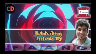 Rotate Array Leeetcode 189 Live coding session 2 Solutions SC O 1 O n TC O n