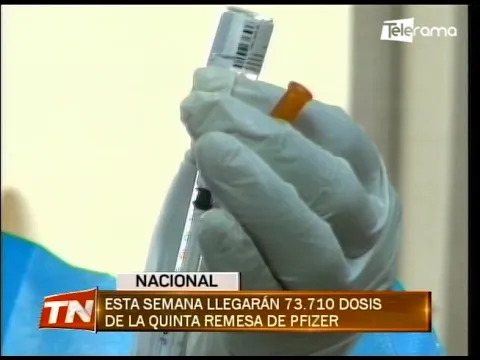 Esta semana llegarán 73.710 dosis de la quinta remesa de Pfizer