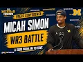 Michigan WR coach Micah Simon talks WR3 and the emergence of Travis Johnson