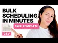 Schedule a Month of Content in Record Time FREE TEMPLATE