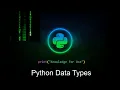 Python Data Types Let s Learn Python Episode 4 Knowledge For Use