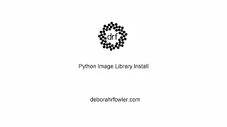 Python Image Library PIL Install using pip