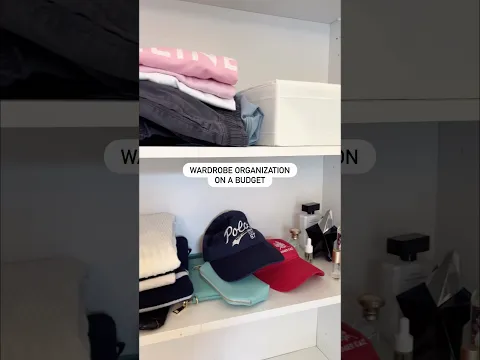 Budget friendly wardrobe organization #organization #budgetfriendly