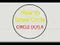 How to Draw a Circle in Basic Language Circle x y r Graphics GW BASIC Programming Tutorial