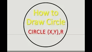 How to Draw a Circle in Basic Language Circle x y r Graphics GW BASIC Programming Tutorial
